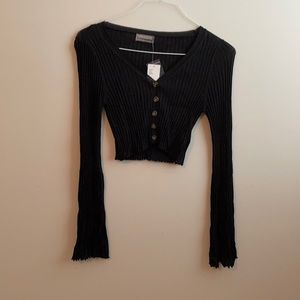 UO Cropped Bell Sleeve Top